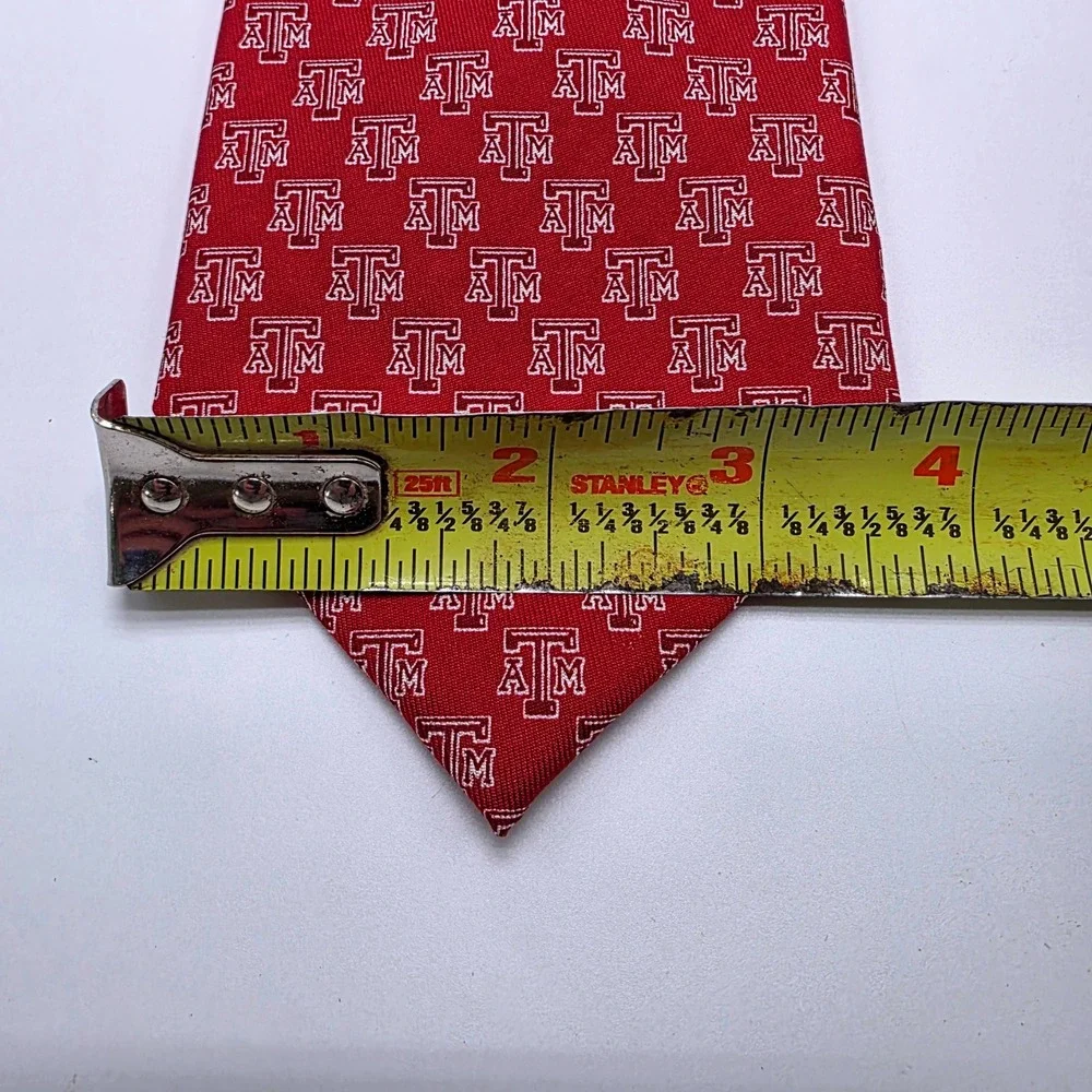 Vineyard Vines Texas A&M University Aggies Silk Tie Maroon Logo Made in USA Mens